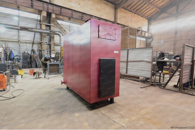 Дровяной котел 0.23 МВт с большой топкой твердотопливный