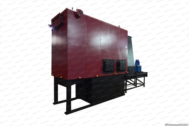 Котел 1.1 МВт на щепе и опилках автоматический